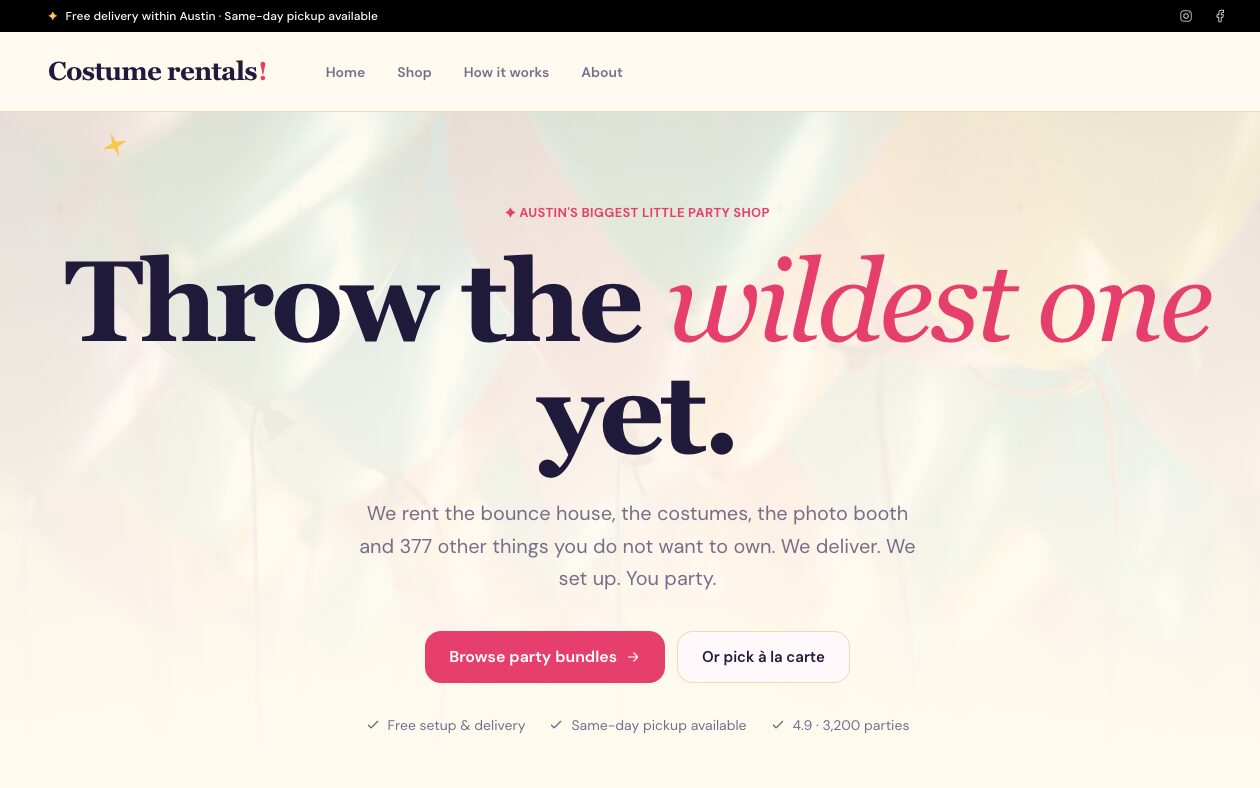 Confetti theme